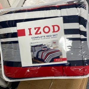 Izod full comforter set brand new varsity stripe stunning